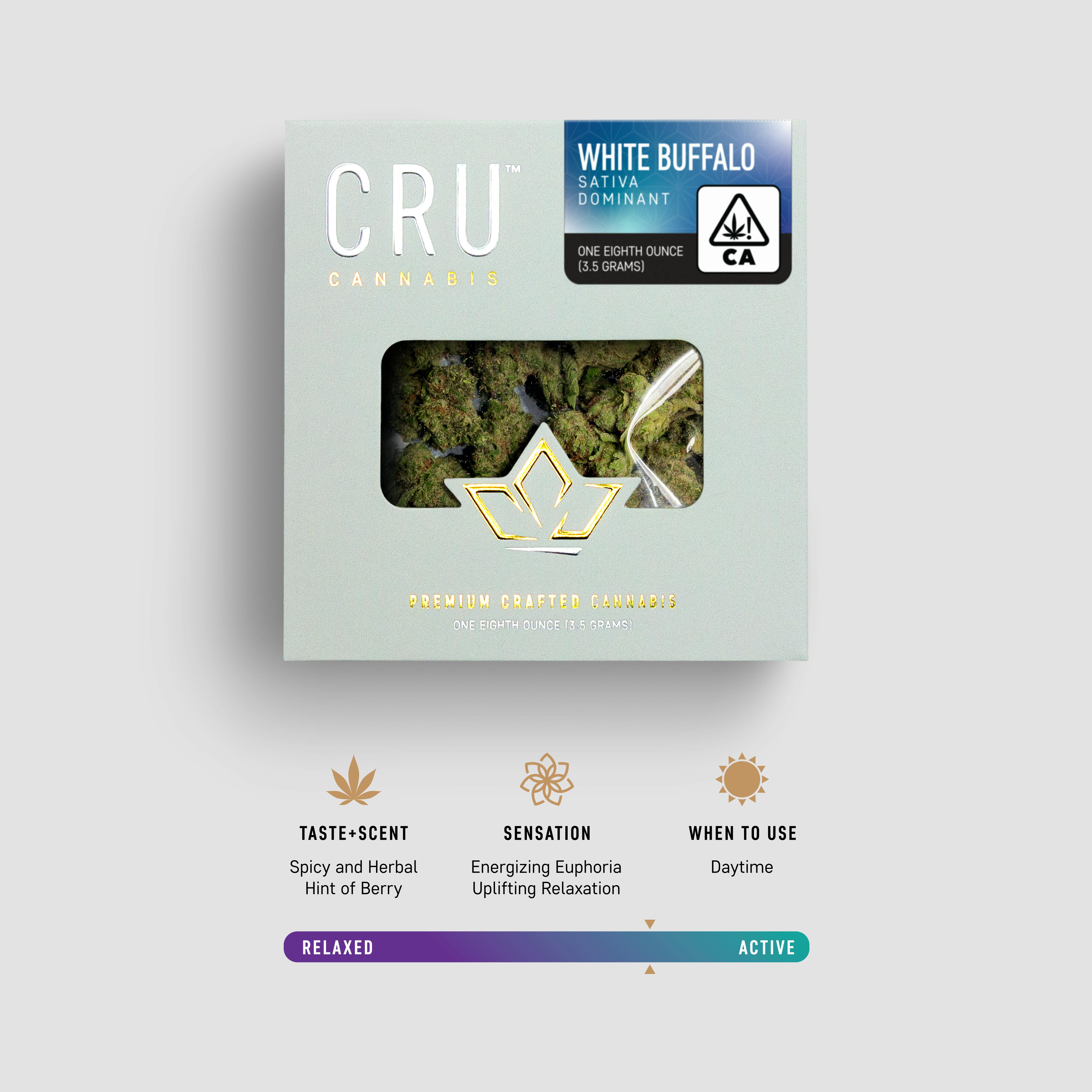 CRU Cannabis White Buffalo 3.5G Sativa Flower Leafly